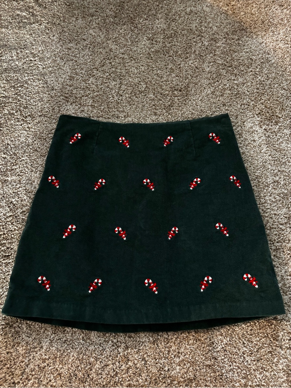 Nantucket Embroidered Candy Cane Skirt